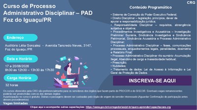 Curso de PAD - 2026