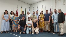 Uma comitiva formada por gestores, estudantes e técnicos acompanhou a visita de Jair Valera 