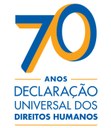 Logotipo alusivo aos 70 anos da Declaração dos Direitos Humanos