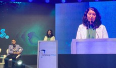 Reitora Diana Araujo Pereira participou da abertura do evento. Foto: PRPPG