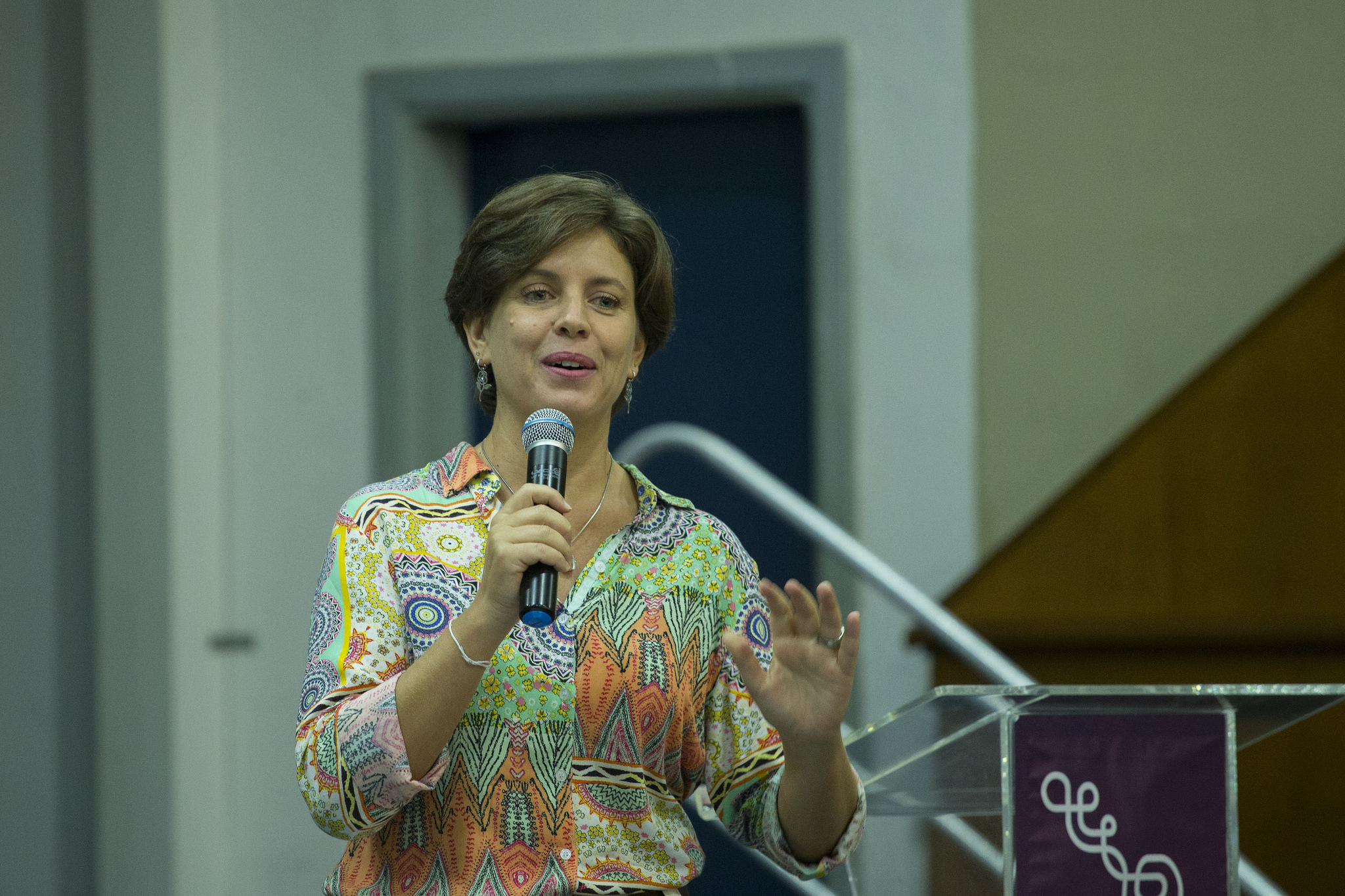 Alda Maria Napolitano Sanchez fala na abertura do evento
