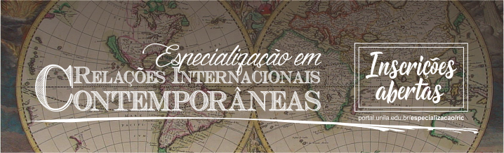 especialização em relações internacionais inscrições abertas