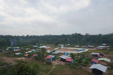 Vista aérea da comunidade de Alto Mishagua, agosto de 2023