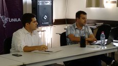 Reitor Gustavo Oliveira Vieira e pró-reitor da PRPPG, Dinaldo Filho