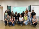 Estudantes que fazem parte do projeto de pesquisa com o orientador Cristian Rojas: equipe busca premiação em disputa internacional