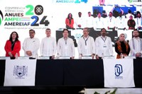 Reitora Diana Araujo Pereira foi uma das palestrantes no painel de abertura da Conferência Internacional ANUIES-AMPEI-AMEREIAF 2024, realizada no México.